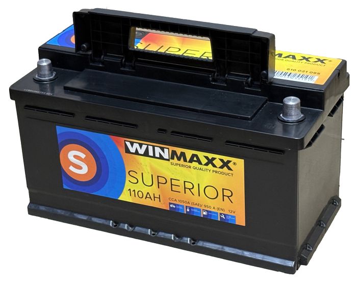 Акумулятор 6CT-110 WinMaxx Superior 110Ah-12V (353х175х190), (+ праворуч), EN950