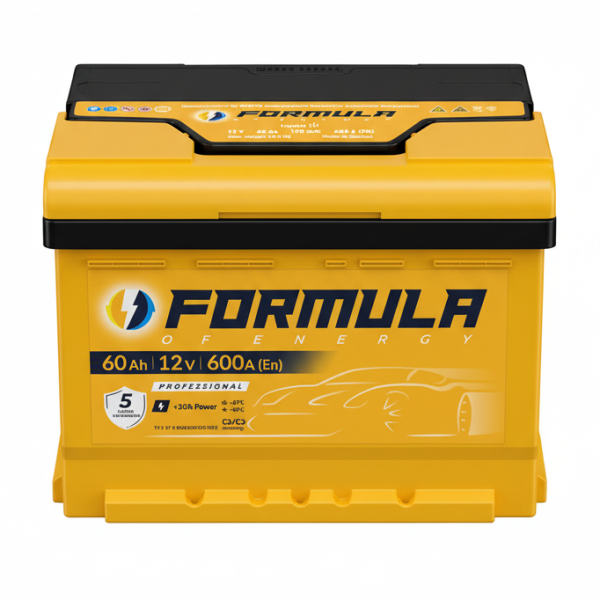Акумулятор автомобільний 6CT-60 FORMULA Professional 60Ah-12V (242х175х175), (+ ліворуч), EN600