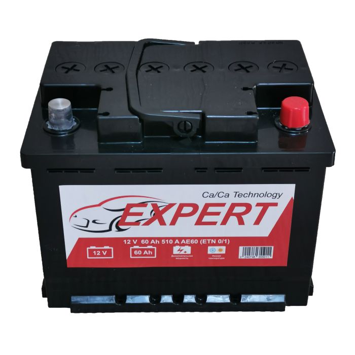 Акумулятор автомобільний 6CT-60 EXPERT 60Ah-12V (242х175х190), (+ праворуч), EN510