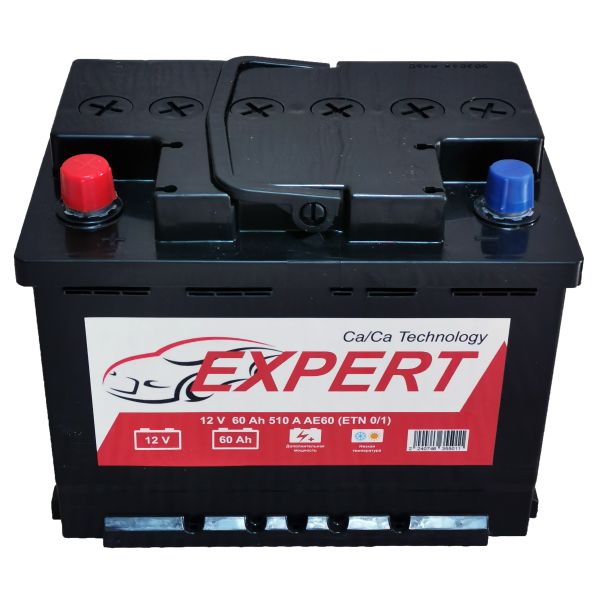 Акумулятор автомобільний 6CT-60 EXPERT 60Ah-12V (242х175х190), (+ ліворуч), EN510