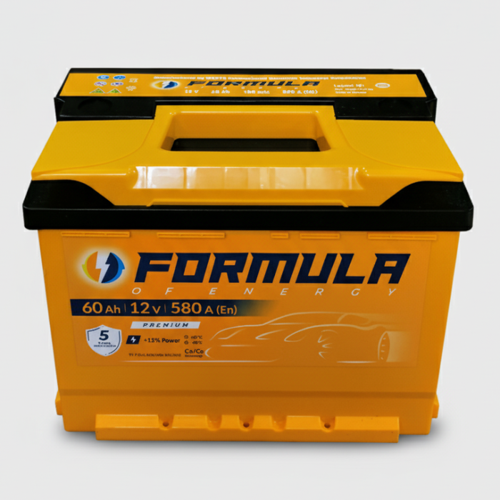 Акумулятор автомобільний 6CT-60 FORMULA Premium 60Ah-12V (242х175х190), (+ праворуч), EN580