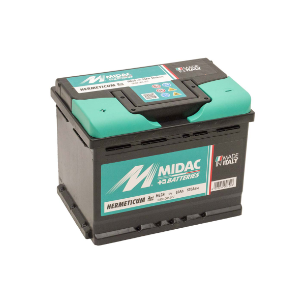 Акумулятор 6СТ-62A MIDAC HERMETICUM, 12V, 62Ah (+/-), Мидак Герметикум, 12В, 62аг, EN590А